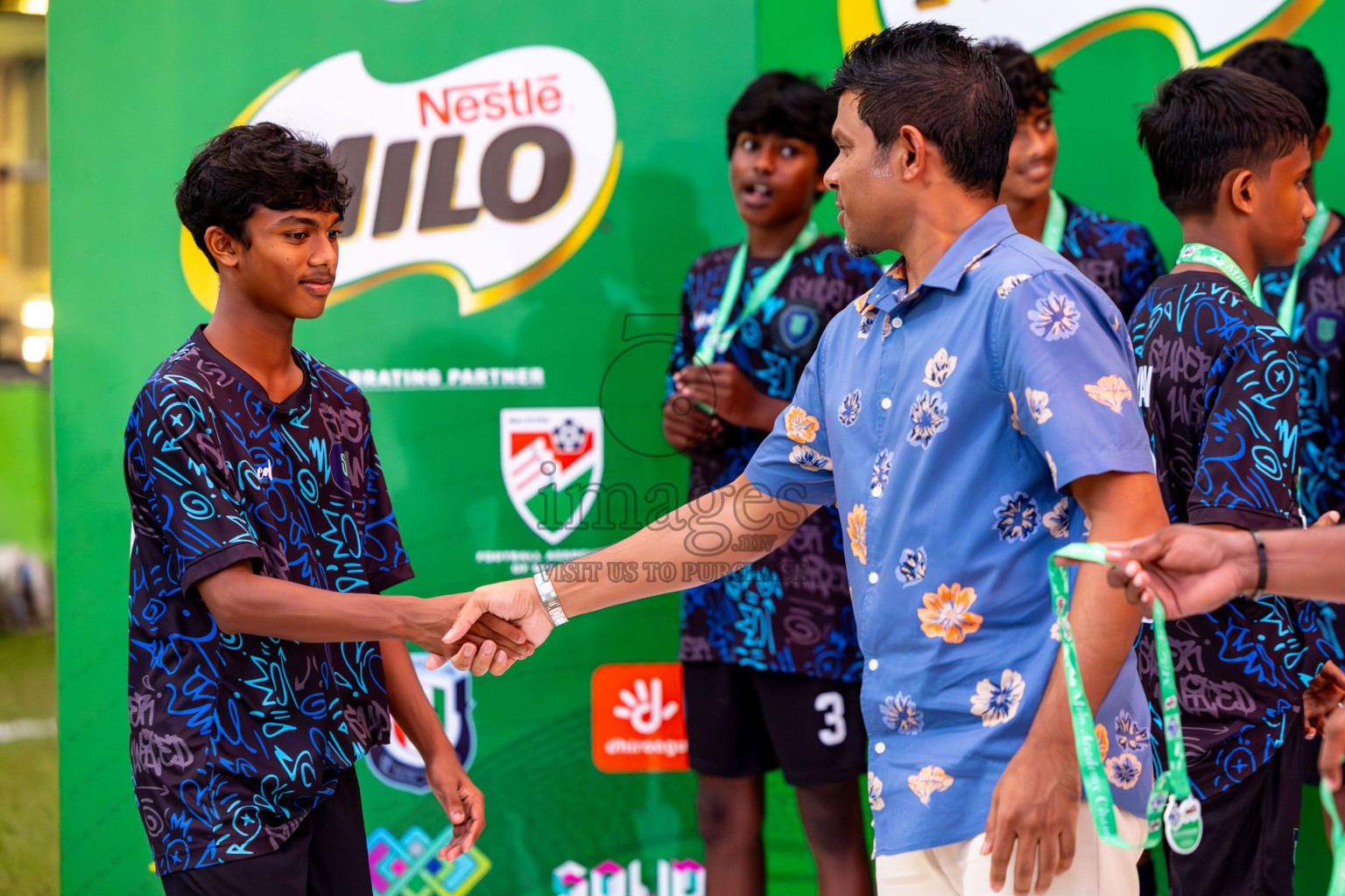 Day 4 of MILO Academy Championship 2024 (U-14) was held in Henveyru Stadium, Male', Maldives on Sunday, 3rd November 2024. Photos: Ismail Thoriq / Images.mv