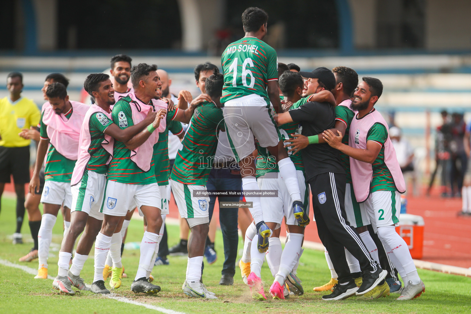 Bangladesh vs Maldives in SAFF Championship 2023 held in Sree Kanteerava Stadium, Bengaluru, India, on Saturday, 25th June 2023. Photos: Nausham Waheed, Hassan Simah / images.mv