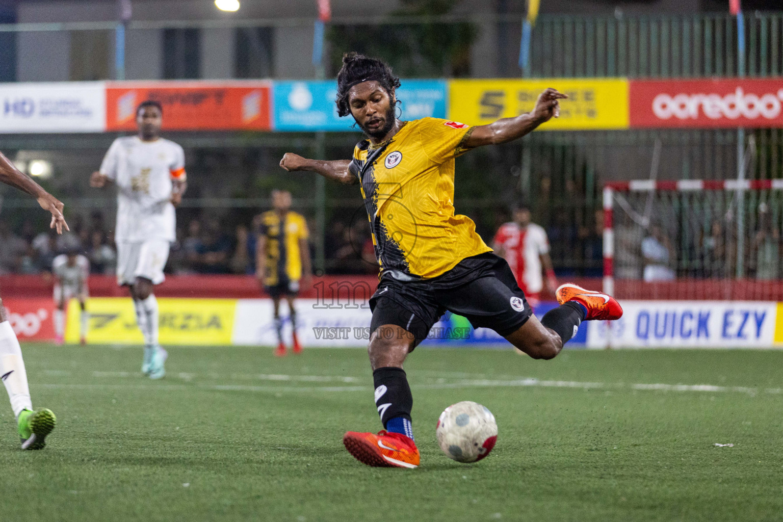 M Naalaafushi vs M Dhiggaru in Day 19 of Golden Futsal Challenge 2024 was held on Friday, 2nd February 2024 in Hulhumale', Maldives Photos: Nausham Waheed / images.mv