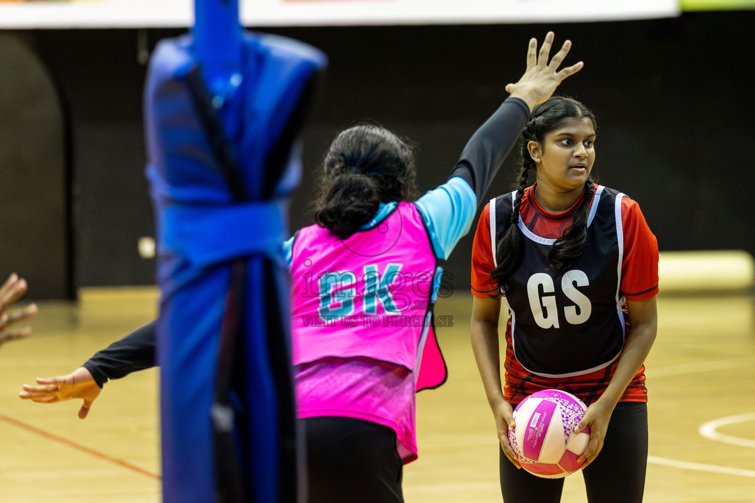 Young Netters A vs AIS Netball Academy in Day 5 of 3rd Netball Junior Championship, held at Social Center on Thursday 23rd January 2025 . Photos: Shuu Abdul Sattar / images.mv