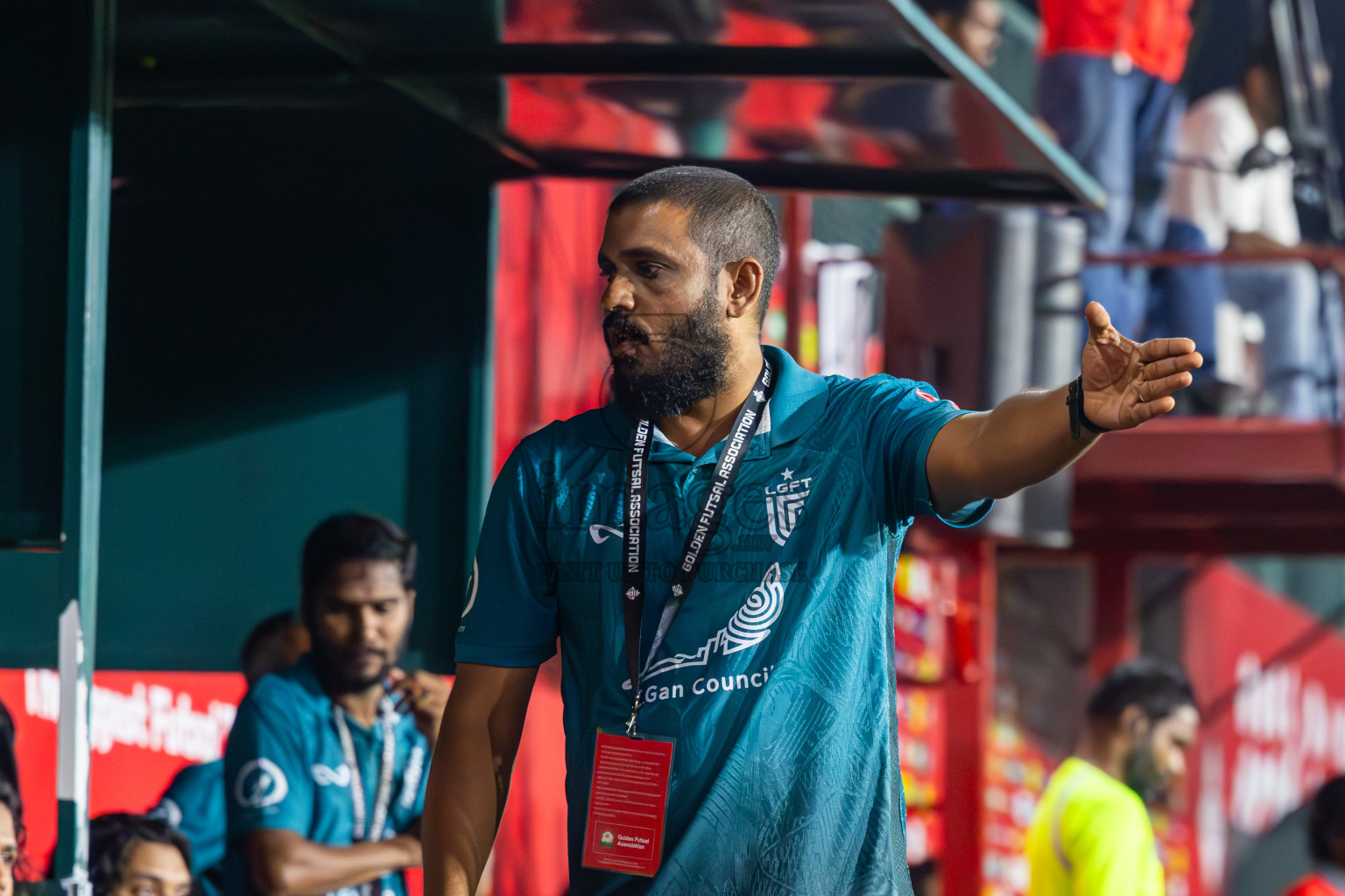 L Gan vs L Isdhoo in Laamu Atoll Finals Day 26 of Golden Futsal Challenge 2025 was held on Thursday , 30th January 2025, in Hulhumale', Maldives. Photos: Ismail Thoriq / images.mv