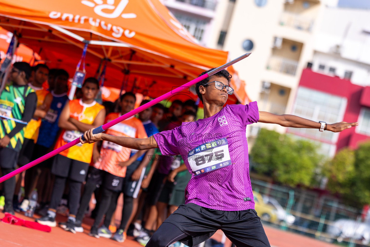 Day 5 of MWSC Interschool Athletics Championships 2024 held in Hulhumale Running Track, Hulhumale, Maldives on Wednesday, 13th November 2024. Photos by: Ismail Thoriq / Images.mv