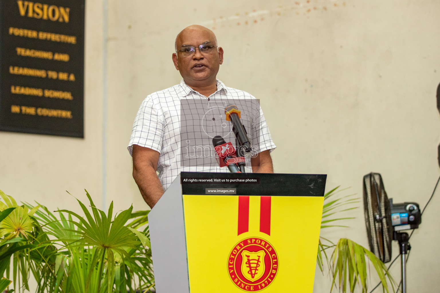 Annual General Meeting of Victory Sports Club was held on Friday, 29th April 2022 at Kalaafaanu School, Male' Maldives.  Photos: Ismail Thoriq/images.mv