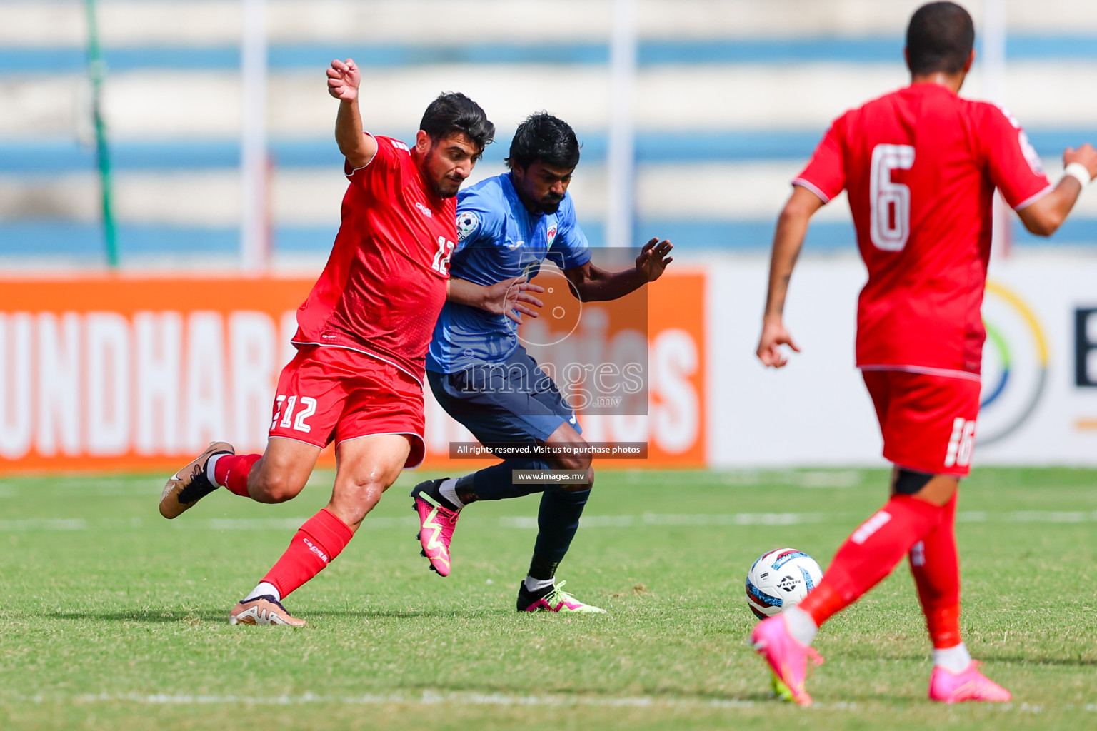 Lebanon vs Maldives in SAFF Championship 2023 held in Sree Kanteerava Stadium, Bengaluru, India, on Tuesday, 28th June 2023. Photos: Nausham Waheed, Hassan Simah / images.mv