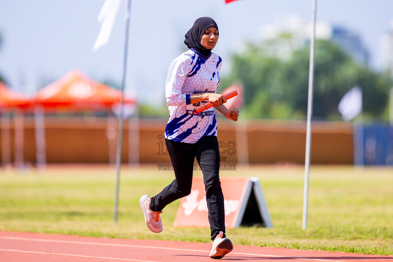 Day 6 of MWSC Interschool Athletics Championships 2024 held in Hulhumale Running Track, Hulhumale, Maldives on Thursday, 14th November 2024. Photos by: Nausham Waheed / Images.mv