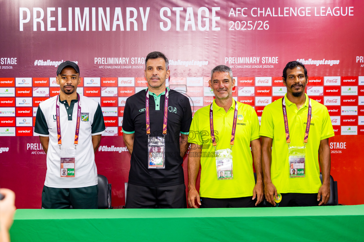 Final Pre-Match Press Conference of AFC Challenge League 2025/26 Preliminary Stage-Maziya Sports & RC vs Al Arabi SC was held at National Stadium in Male', Maldives on Monday, 11th August 2025. Photos: Nausham Waheed / images.mv