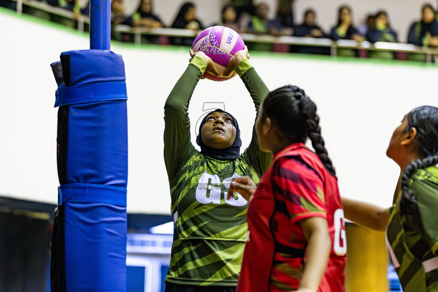 Day 1 of Inter-School Netball Tournament 2025 was held in Social Center Indoor Hall on Saturday, 18th October 2025. Photos: Areef Adam / images.mv