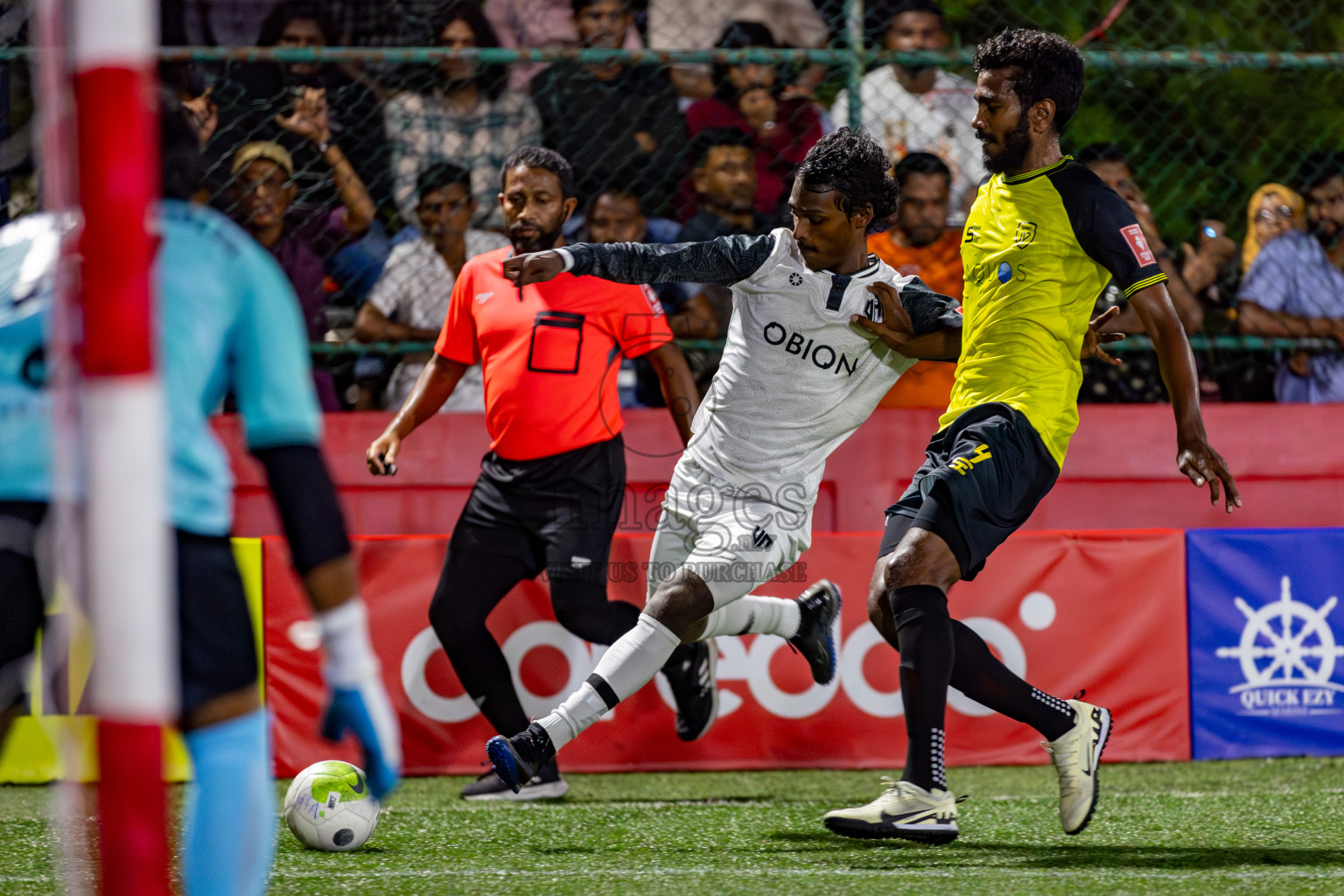 Machchangoalhi VS Vilimale on Day 36 of Golden Futsal Challenge 2024 was held on Wednesday, 21st February 2024, in Hulhumale', Maldives 
Photos: Hassan Simah/ images.mv