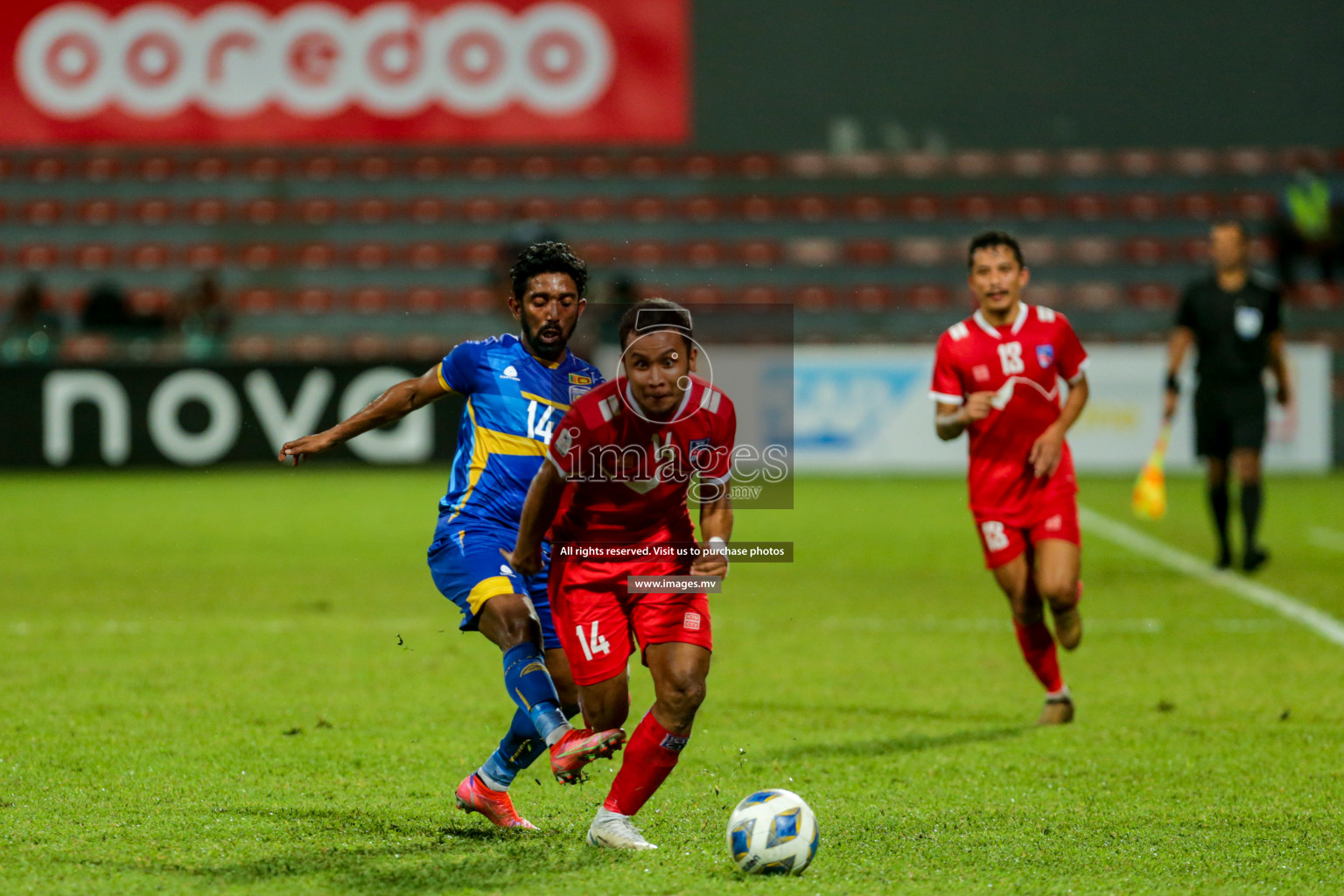 Nepal vs Sri Lanka in SAFF Championship 2021 held on 4th October 2021 in Galolhu National Stadium, Male', Maldives