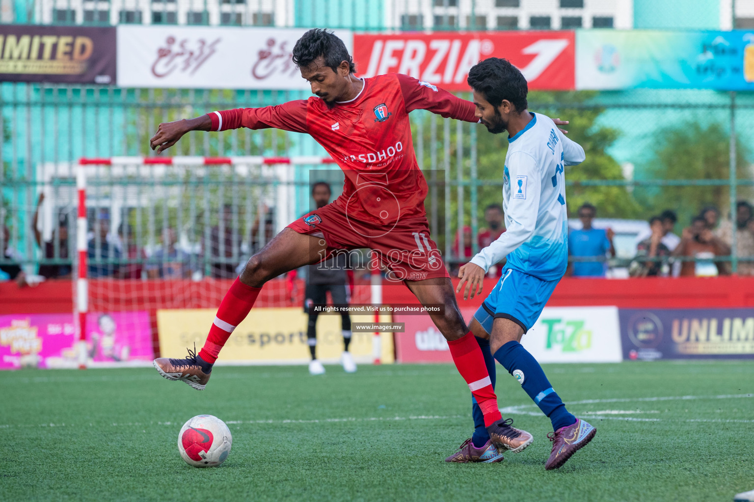 AA. Rasdhoo vs AA. Thoddoo in Day 7 of Golden Futsal Challenge 2023 on 11 February 2023 in Hulhumale, Male, Maldives