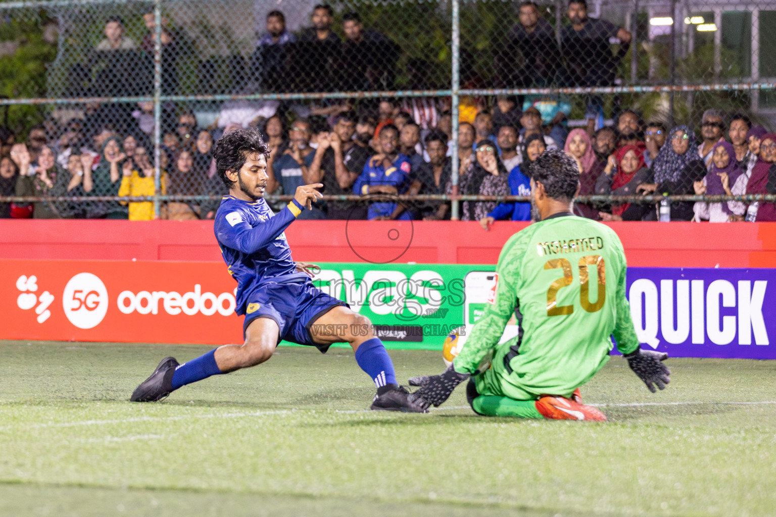 HA Baarah vs HA Maarandhoo in Day 5 of Golden Futsal Challenge 2025 on Thursday, 9th January 2025, in Hulhumale', Maldives 
Photos: Hassan Simah / images.mv