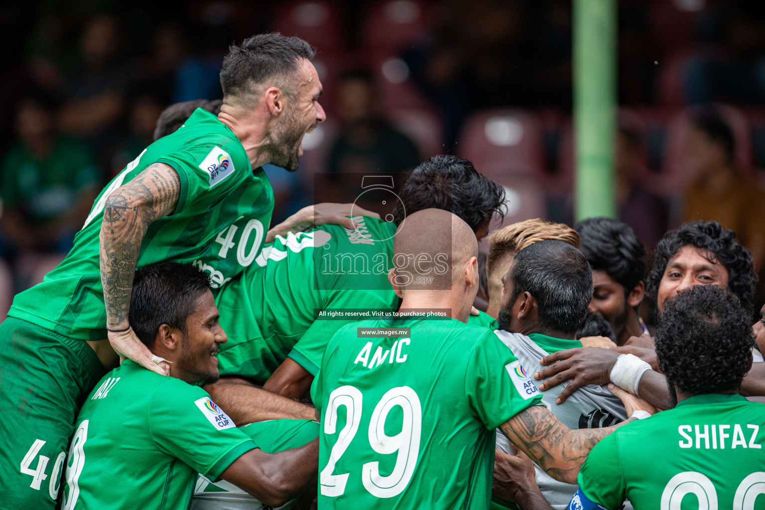 Maziya Sports & Recreation Club vs Bashundhara Kings in the group stage of AFC Cup 2023 held in the National Stadium, Male, Maldives, on Tuesday 19th September 2023. Photos: Mohamed Mahfooz Moosa