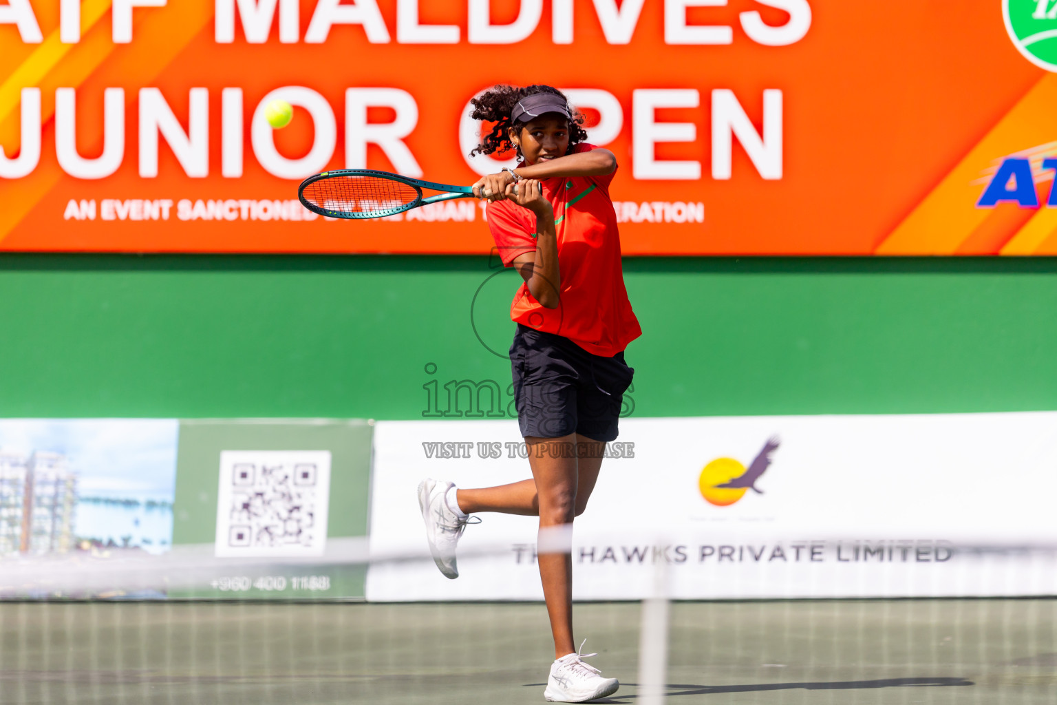 Day 2 of ATF Maldives Junior Open Tennis was held in Male' Tennis Court, Male', Maldives on Tuesday, 10th December 2024. Photos: Nausham Waheed / images.mv