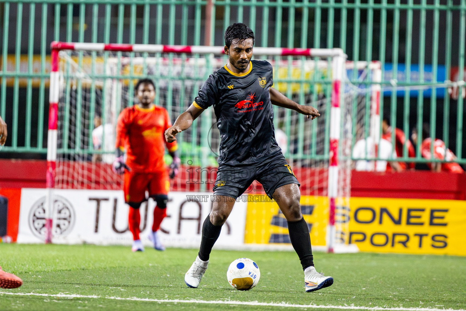 ADh Mandhoo vs AA Mathiveri in zone round Day 30 of Golden Futsal Challenge 2025 was held on Monday , 3rd February 2025, in Hulhumale', Maldives. Photos: Nausham Waheed / images.mv