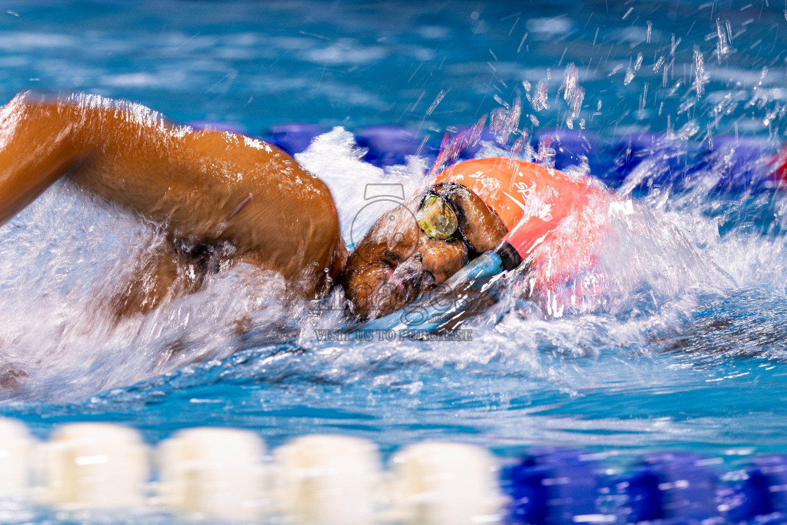 Day 4 of 1st National Short Course Swimming Competition held in Hulhumale', Maldives on Tuesday, 17th June 2025. Photos: Nausham Waheed / images.mv