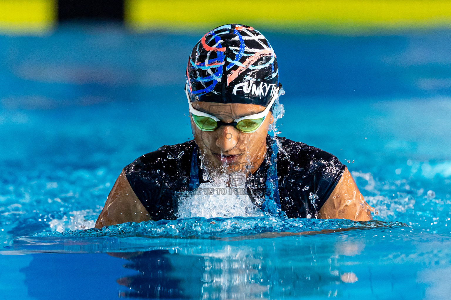 Day 5 of 1st National Short Course Swimming Competition held in Hulhumale', Maldives on Wednesday, 18th June 2025. Photos: Nausham Waheed / images.mv