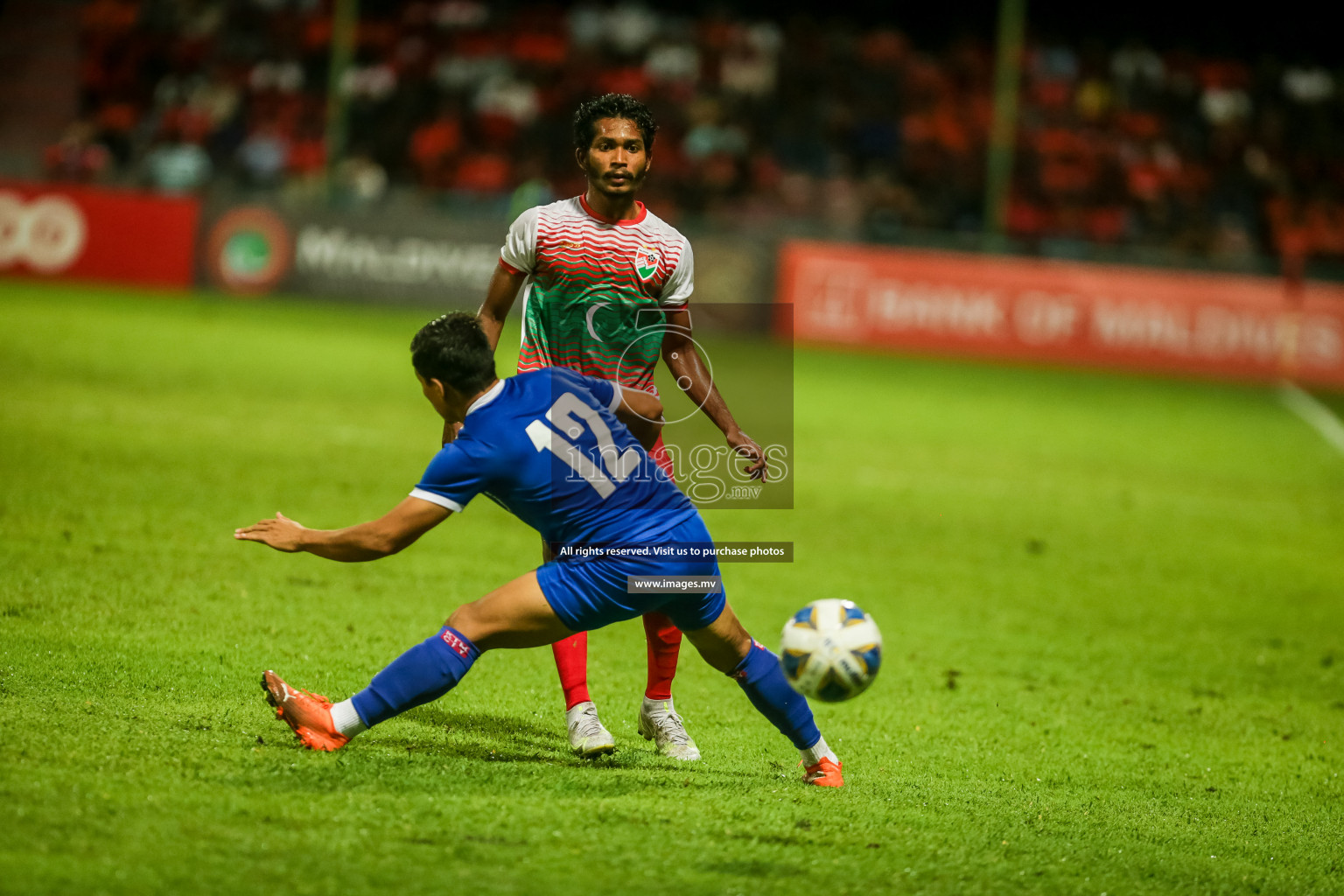 Maldives vs Nepal in SAFF Championship 2021 held on 1st October 2021 in Galolhu National Stadium, Male', Maldives