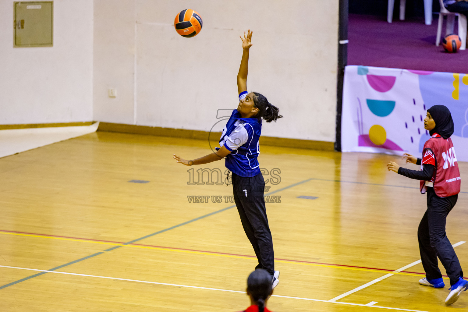 Day 8 of 25th Inter-School Netball Tournament was held in Social Center at Male', Maldives on Sunday, 18th August 2024. Photos: Nausham Waheed / images.mv