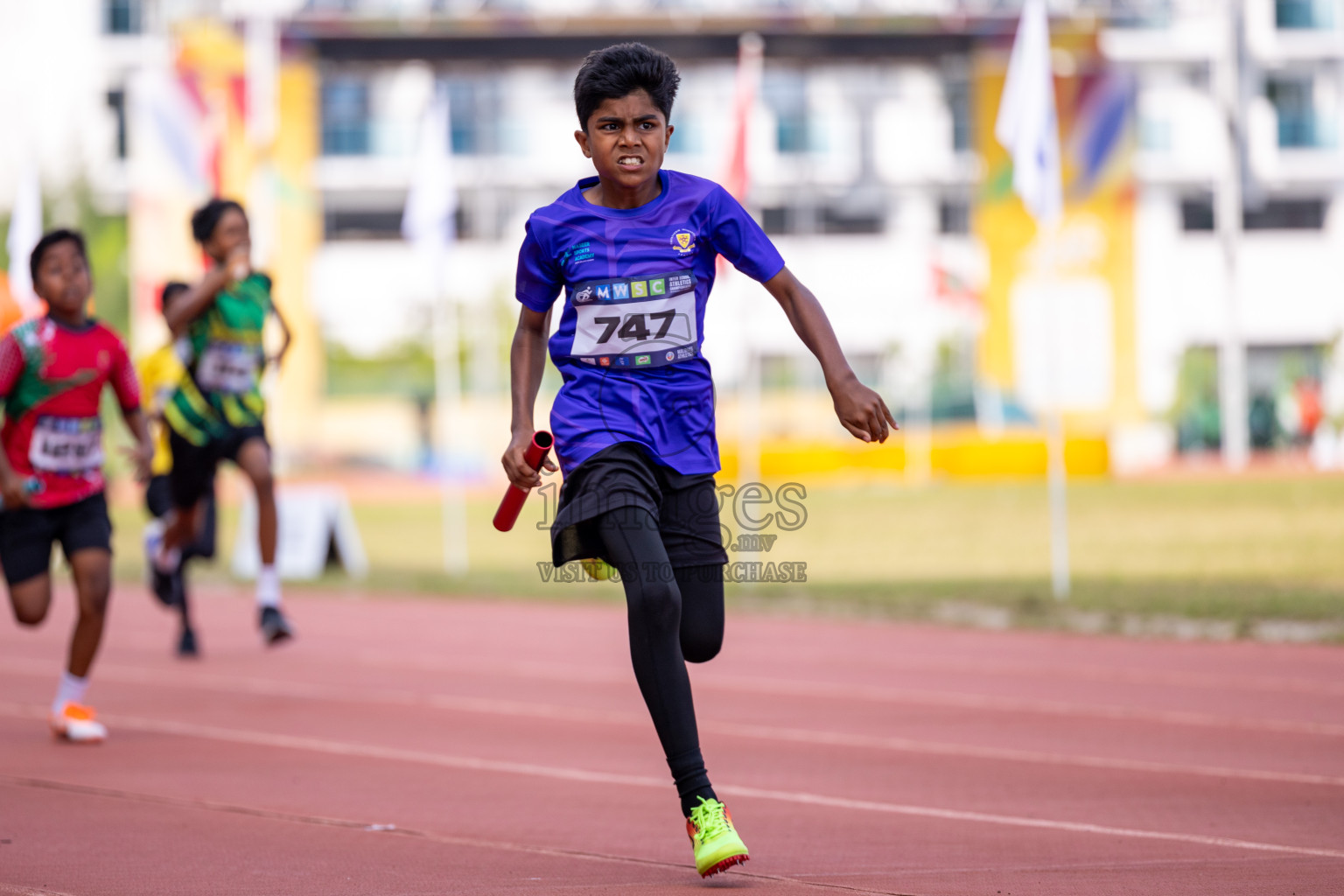 Day 5 of MWSC Interschool Athletics Championships 2024 held in Hulhumale Running Track, Hulhumale, Maldives on Wednesday, 13th November 2024. Photos by: Ismail Thoriq / Images.mv