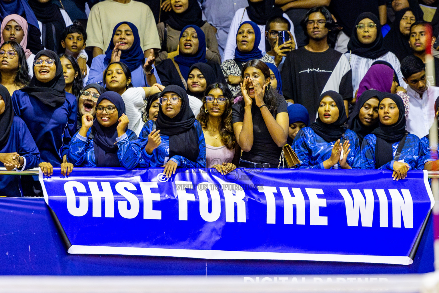 Finals of Interschool Volleyball Tournament 2024 was held in Social Center at Male', Maldives on Friday, 6th December 2024. Photos: Nausham Waheed / images.mv