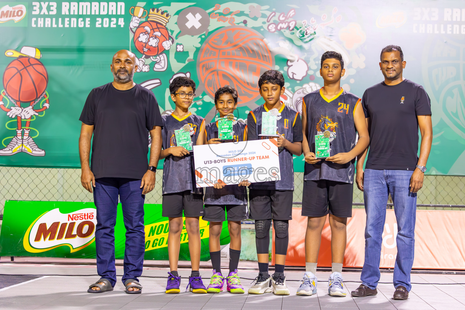 Final Day of MILO Ramadan 3x3 Challenge 2024 was held in Ekuveni Outdoor Basketball Court at Male', Maldives on Tuesday, 19th March 2024.
Photos: Ismail Thoriq / images.mv