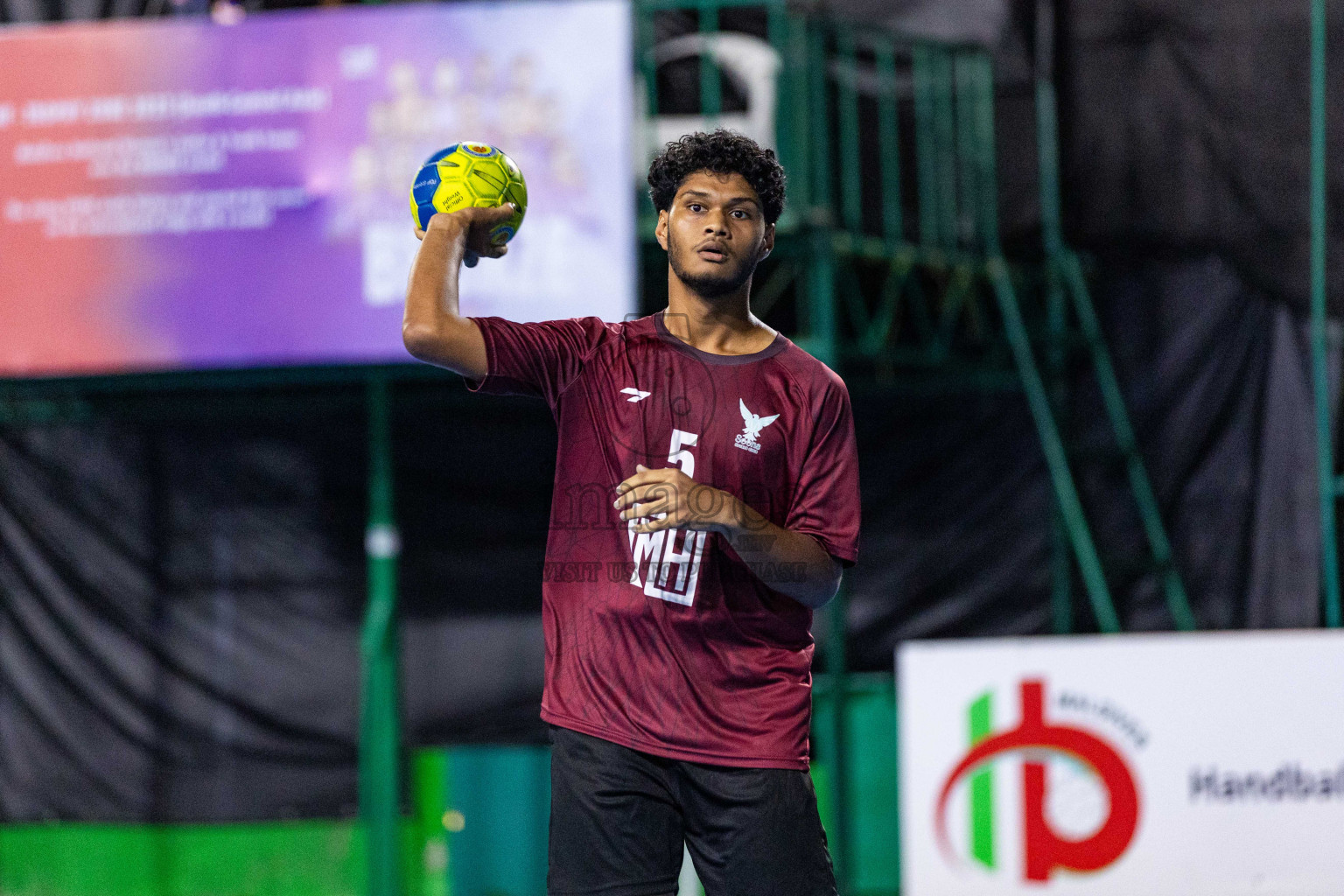 Day 17 of 10th National Handball Tournament 2023, held in Handball ground, Male', Maldives on Friday, 15th December 2023 Photos: Nausham Waheed/ Images.mv