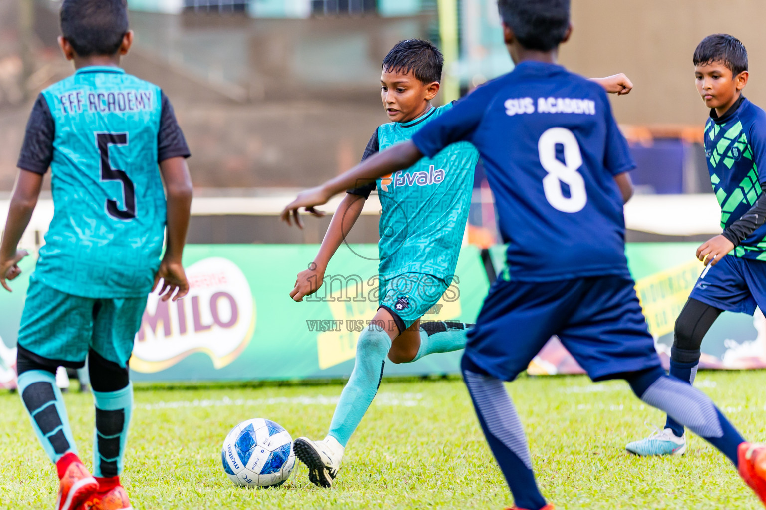 Day 2 of Under 10 MILO Academy Championship 2024 was held at National Stadium in Male', Maldives on Saturday, 27th April 2024. Photos: Nausham Waheed / images.mv