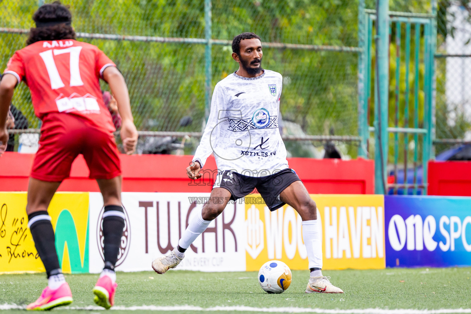 GDh Madaveli vs GDh Faresmaathodaa in Day 12 of Golden Futsal Challenge 2025 was held on Thursday, 16th January 2025, in Hulhumale', Maldives Photos: Nausham Waheed  / images.mv