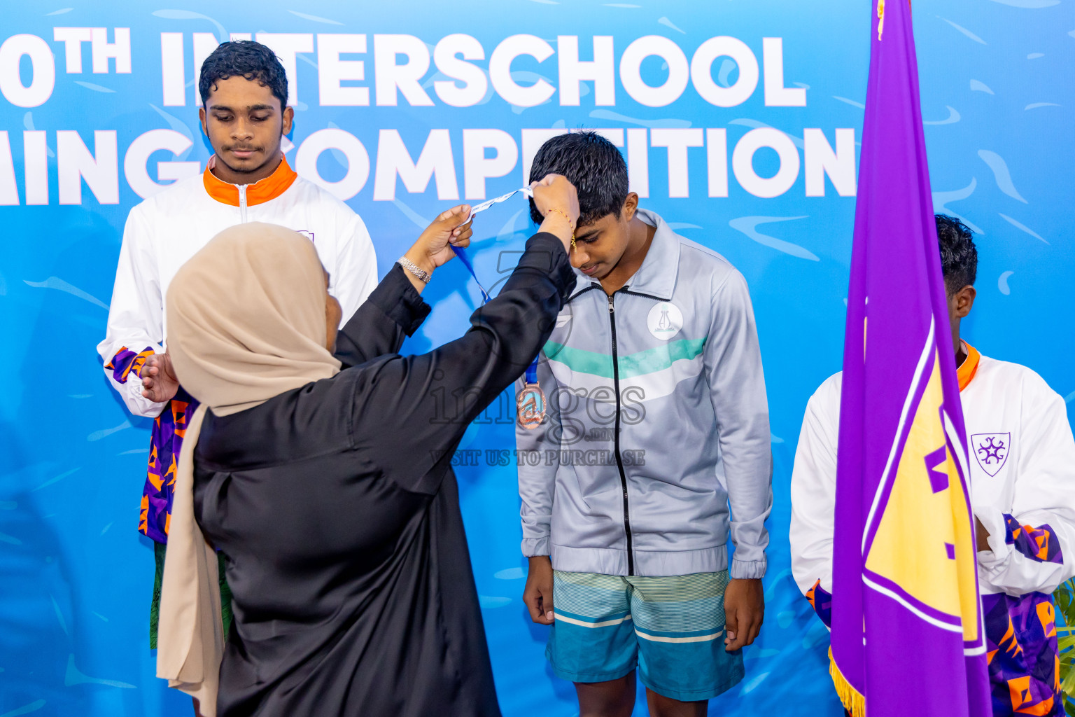 Day 4 of 20th Inter-school Swimming Competition 2024 held in Hulhumale', Maldives on Tuesday, 15th October 2024. Photos: Nausham Waheed / images.mv