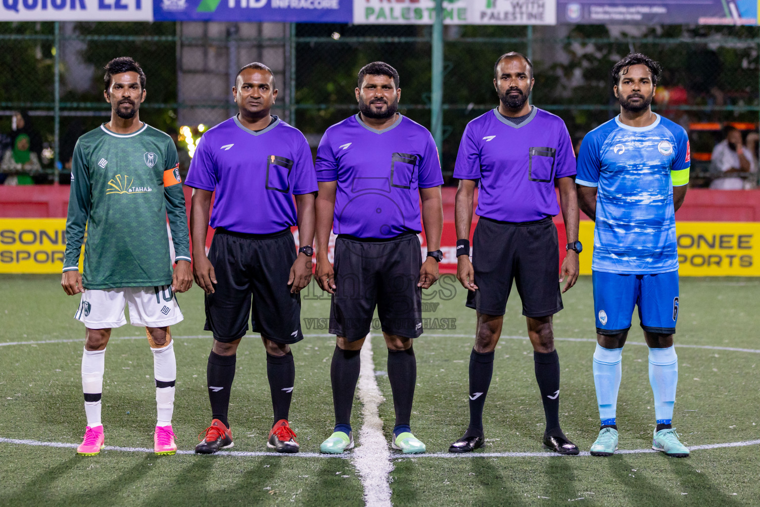 N Miladhoo vs N Maafaru in Day 6 of Golden Futsal Challenge 2024 was held on Saturday, 20th January 2024, in Hulhumale', Maldives Photos: Hassan Simah / images.mv