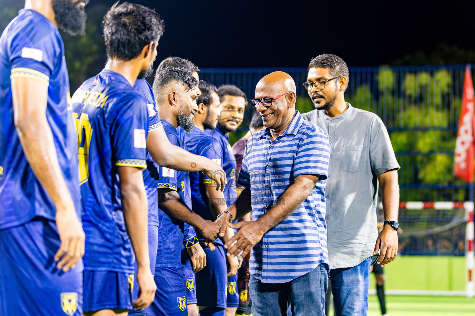 BK Sports Club vs United V in Day 2 of Eydhafushi Futsal Cup 2024 was held on Tuesday, 9th April 2024, in B Eydhafushi, Maldives Photos: Nausham Waheed / images.mv