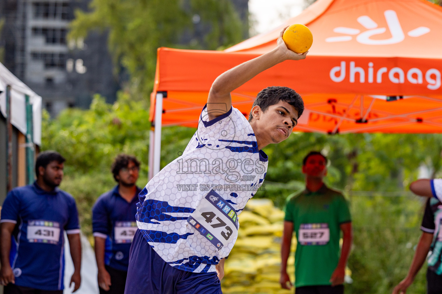 Day 2 of MWSC Interschool Athletics Championships 2024 held in Hulhumale Running Track, Hulhumale, Maldives on Sunday, 10th November 2024. 
Photos by: Hassan Simah / Images.mv