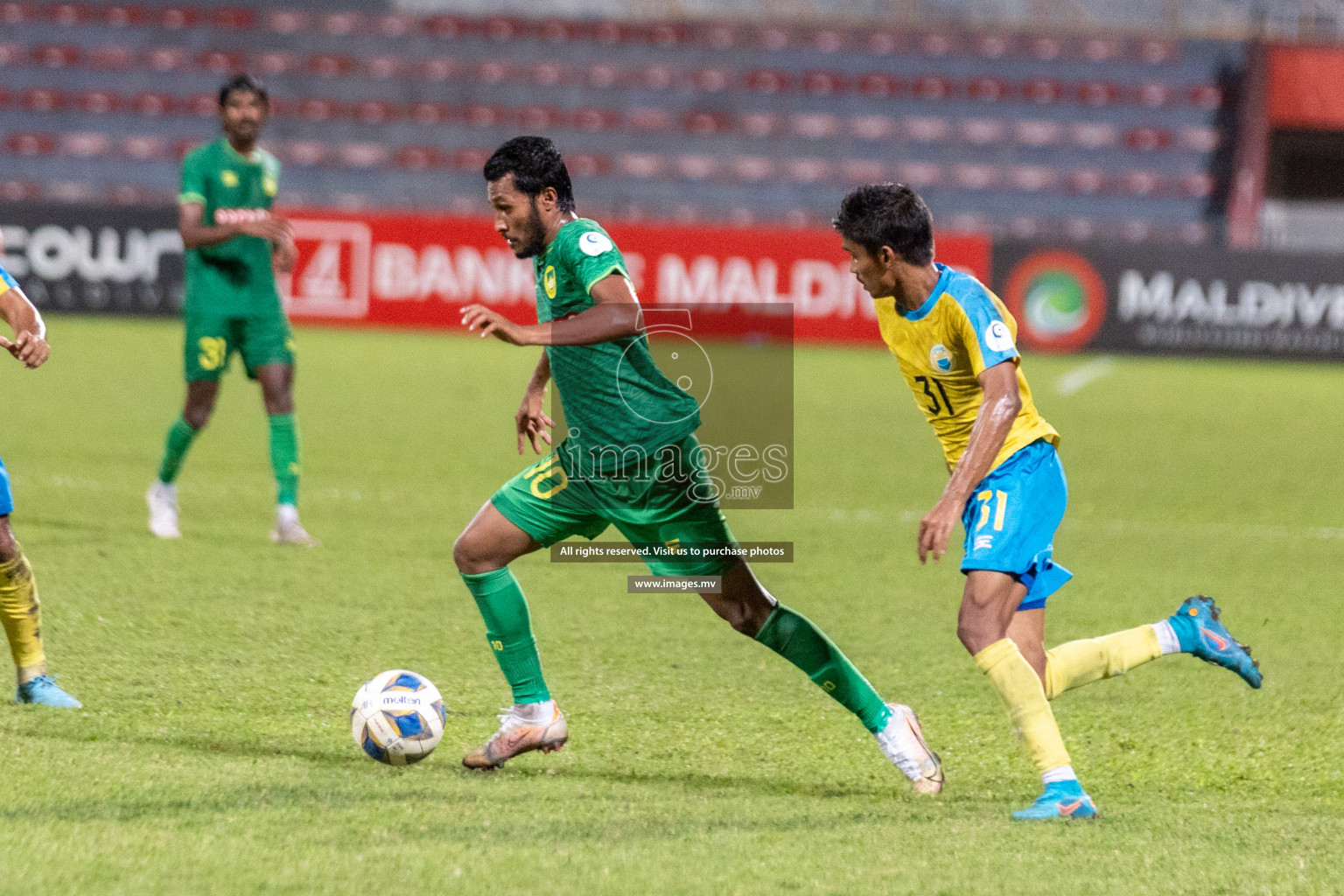 Club Valencia vs Maziya SRC in Ooredoo Dhivehi Premier League 2021/22 on 06 July 2022, held in National Football Stadium, Male', Maldives