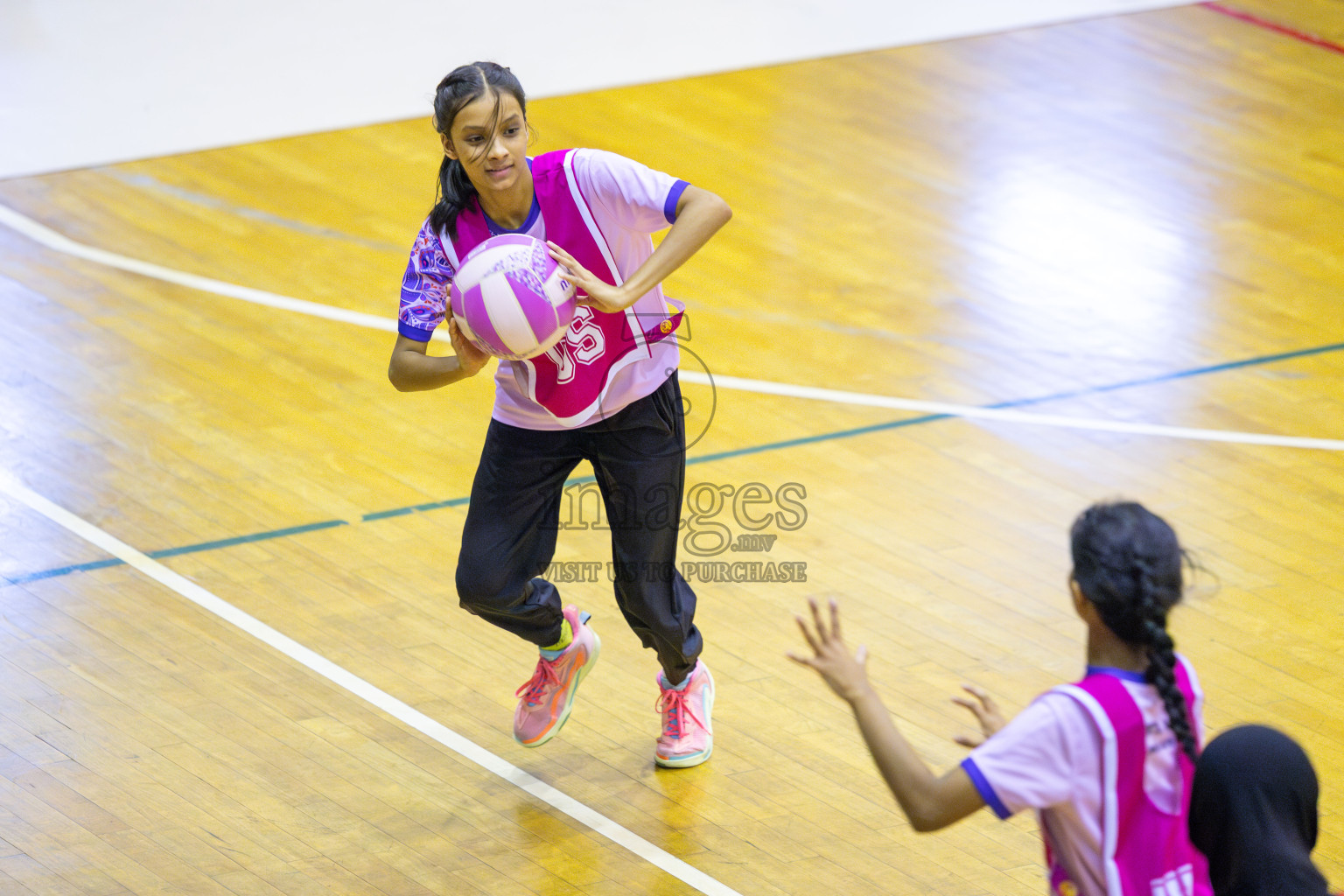 Club Matrix vs N Sports Academy in Day 6 of 24th Milo Netball Association Championship held in Social Center at Male', Maldives on Saturday, 6th September 2025. Photos: Yasna Ahmed / images.mv