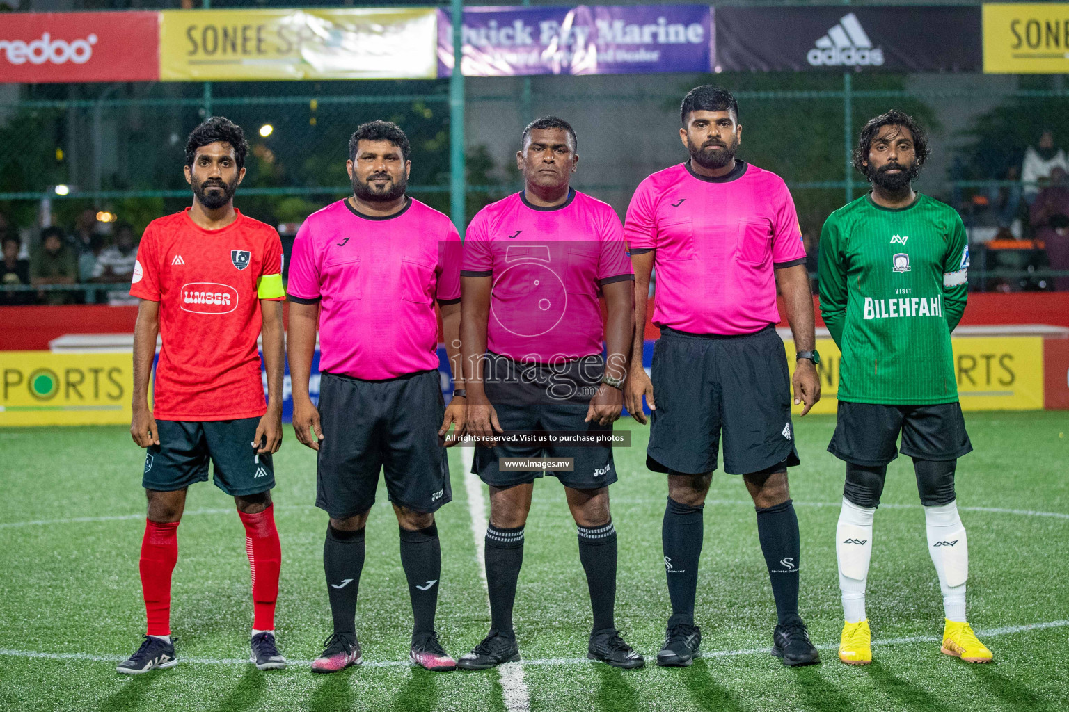 Sh. Kanditheemu vs Sh. Bilehfahi in Day 2 of Golden Futsal Challenge 2023 on 06 February 2023 in Hulhumale, Male, Maldives