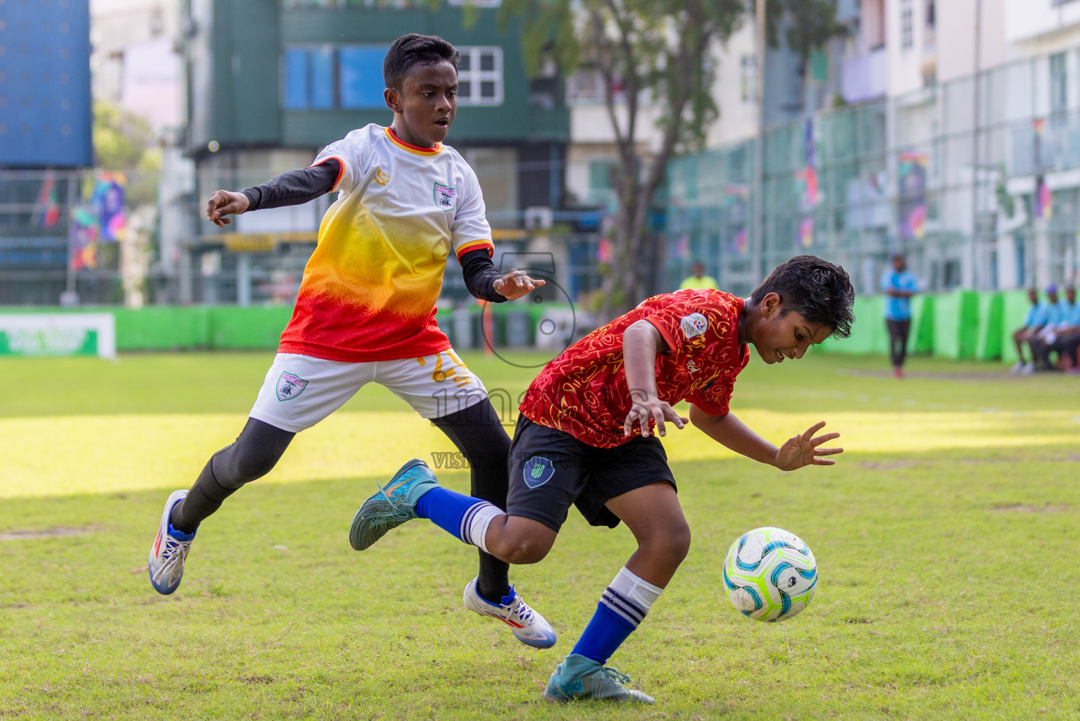 Club Eagles vs Super United Sports (U12) in Day 4 of Dhivehi Youth League 2024 held at Henveiru Stadium on Thursday, 28th November 2024. Photos: Shuu Abdul Sattar/ Images.mv