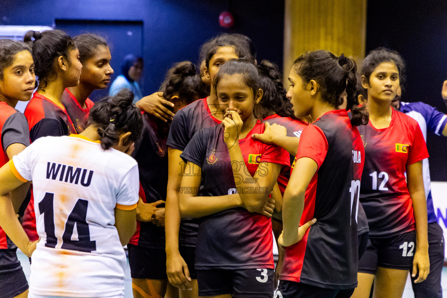 Kyrgyzstan vs Sri Lanka in Final of CAVA U20 Woman's Volleyball Championship 2024 was held in Social Center, Male', Maldives on 23rd July 2024. Photos: Nausham Waheed / images.mv