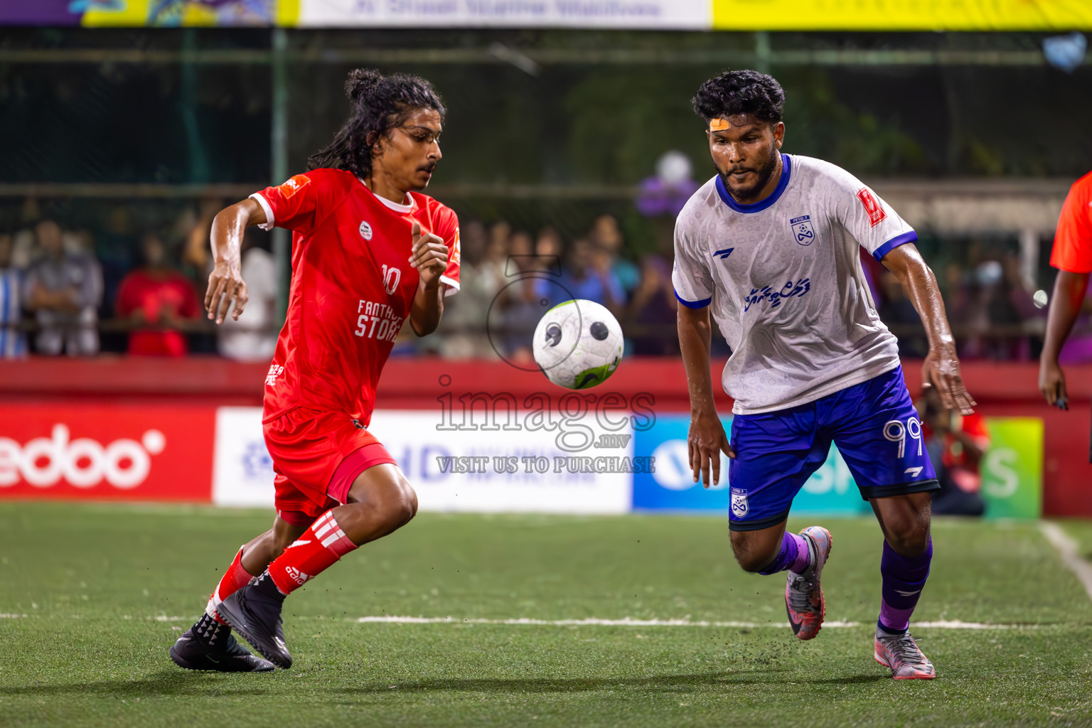 F Dharanboodhoo vs F Bilehdhoo in Day 24 of Golden Futsal Challenge 2024 was held on Wednesday , 7th February 2024 in Hulhumale', Maldives
Photos: Ismail Thoriq / images.mv