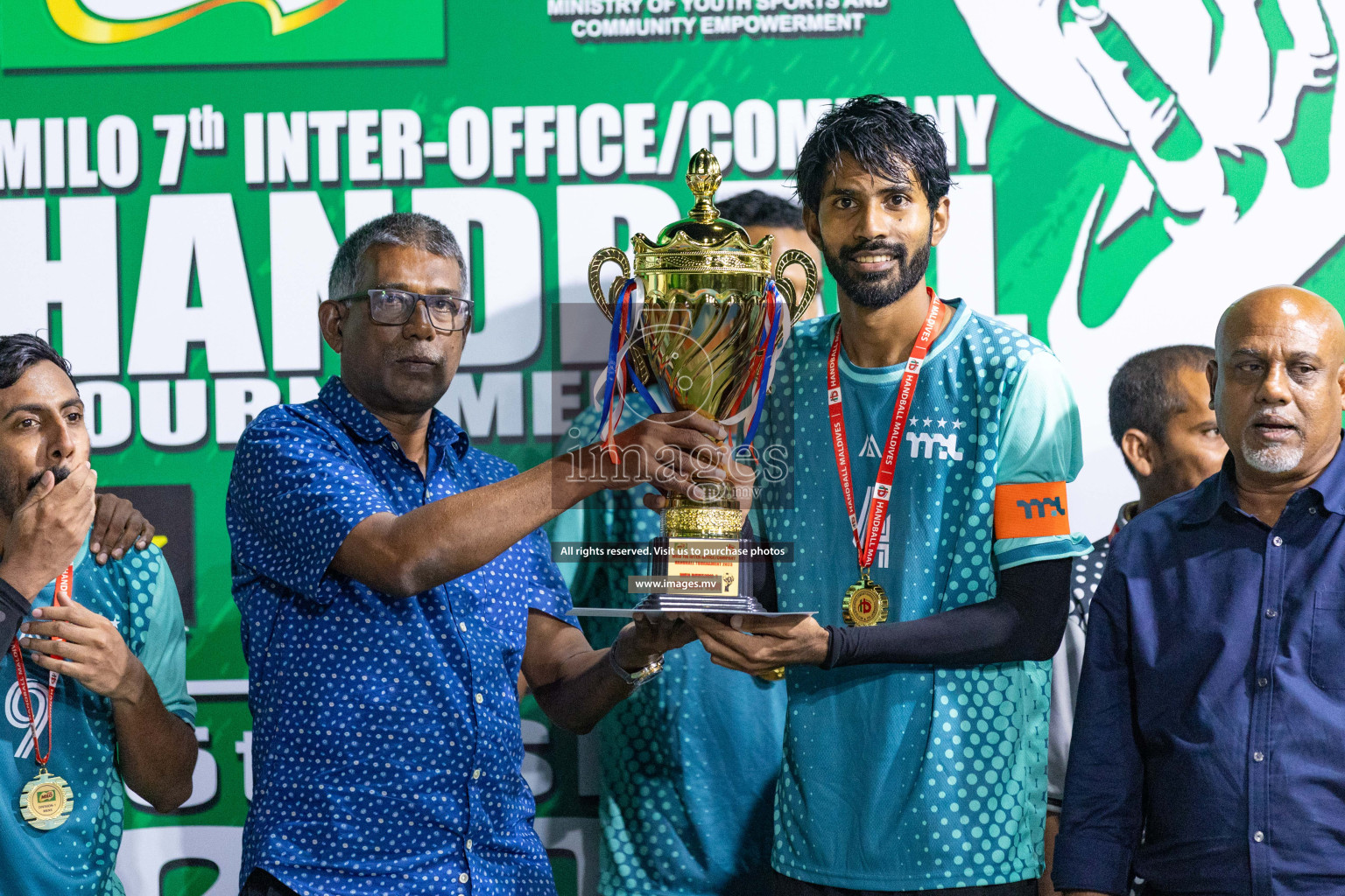 1st Division Final of 7th Inter-Office/Company Handball Tournament 2023, held in Handball ground, Male', Maldives on Monday, 24th October 2023 Photos: Nausham Waheed/ Images.mv