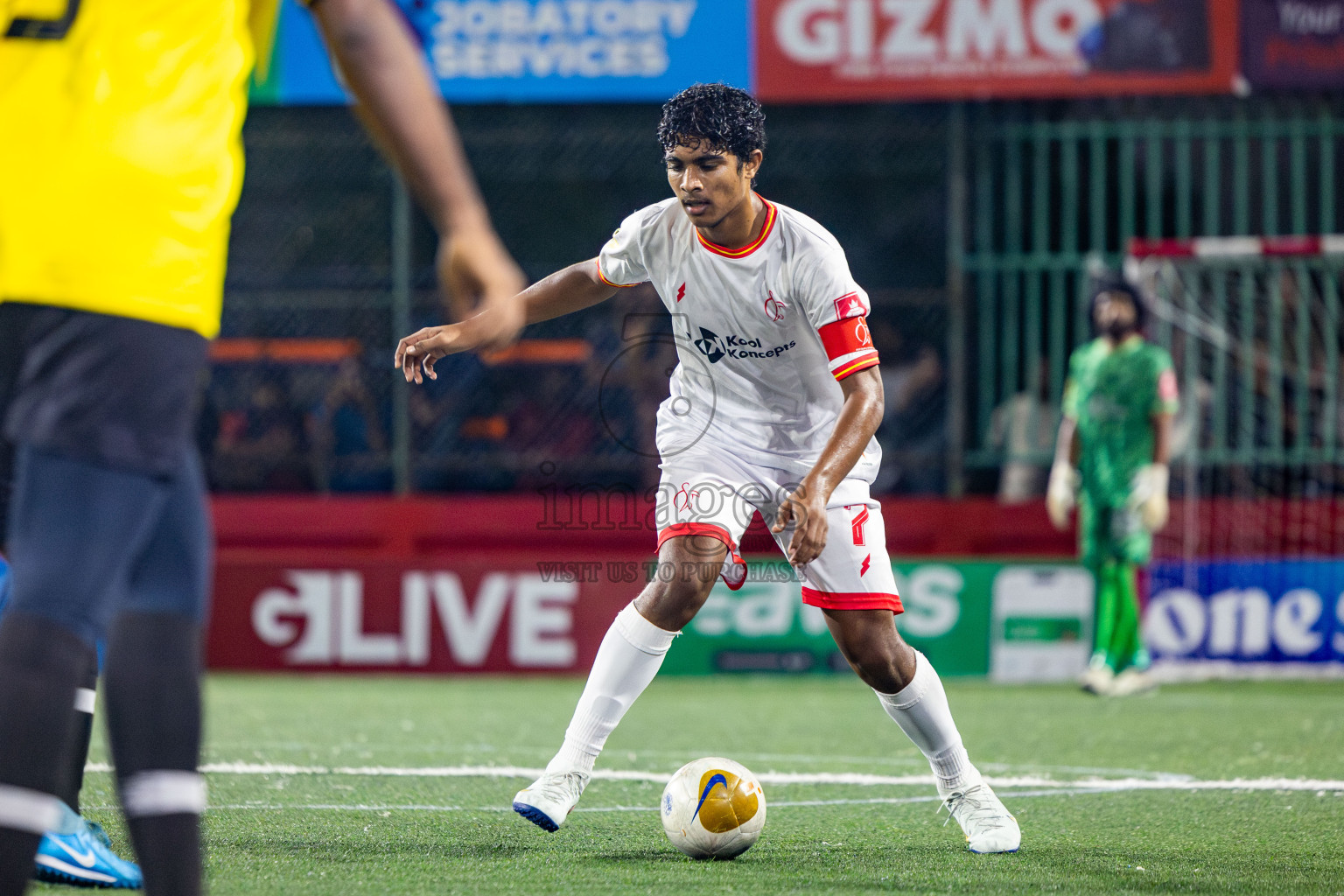 F Magoodhoo vs F Dharanboodhoo in Day 21 of Golden Futsal Challenge 2025 was held on Saturday , 25th January 2025, in Hulhumale', Maldives. Photos: Nausham Waheed / images.mv