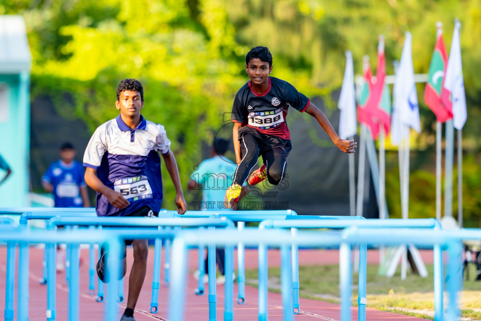 Day 4 of MWSC Interschool Athletics Championships 2024 held in Hulhumale Running Track, Hulhumale, Maldives on Tuesday, 12th November 2024. Photos by: Nausham Waheed / Images.mv