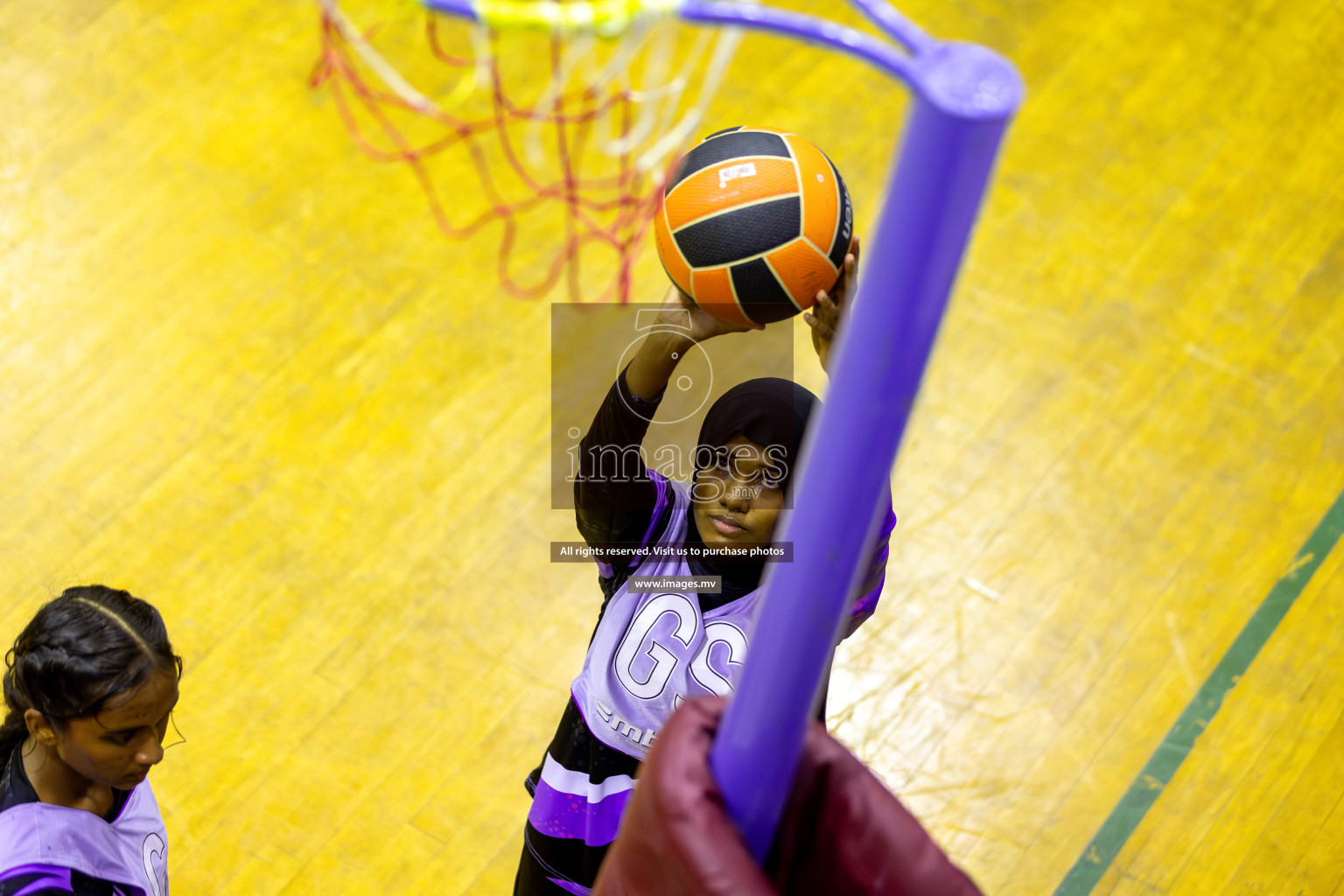 Day 11 of 24th Interschool Netball Tournament 2023 was held in Social Center, Male', Maldives on 6th November 2023. Photos: Mohamed Mahfooz Moosa / images.mv