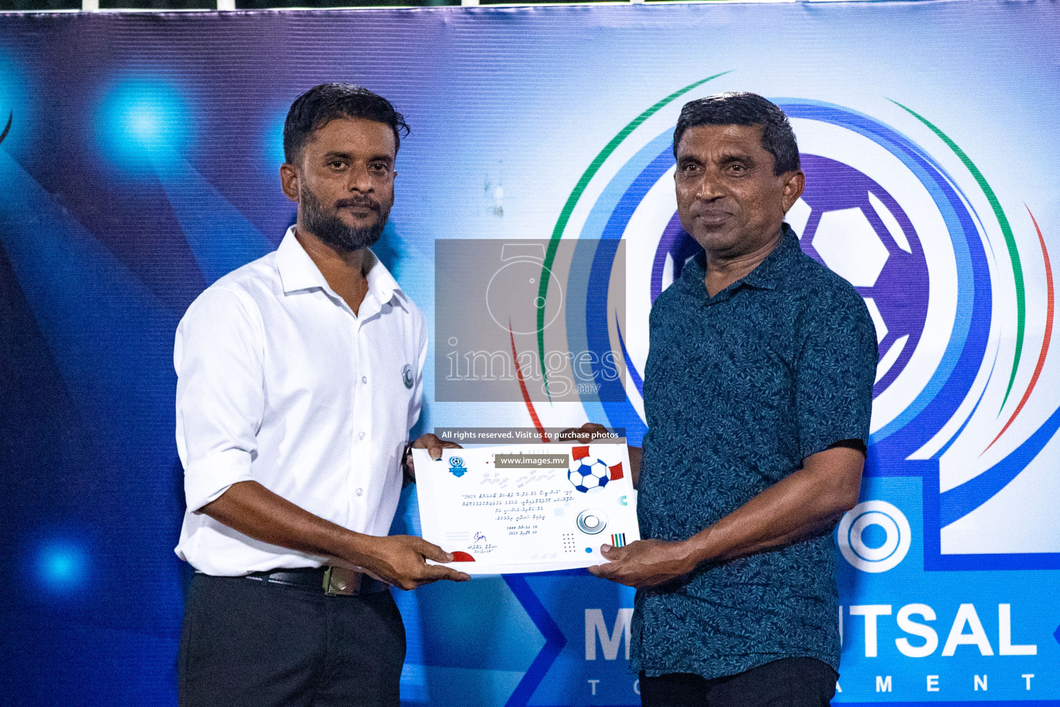 Final of MFA Futsal Tournament 2023 on 10th April 2023 held in Hulhumale'. Photos: Nausham waheed /images.mv