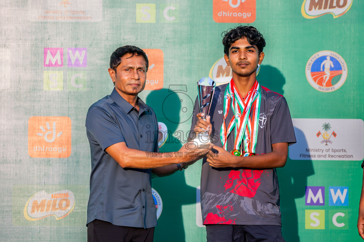 Day 3 of 12th Milo Association Championships was held in Ekuveni Track at Male', Maldives on Saturday, 26th April 2025. Photos: Nausham Waheed / images.mv