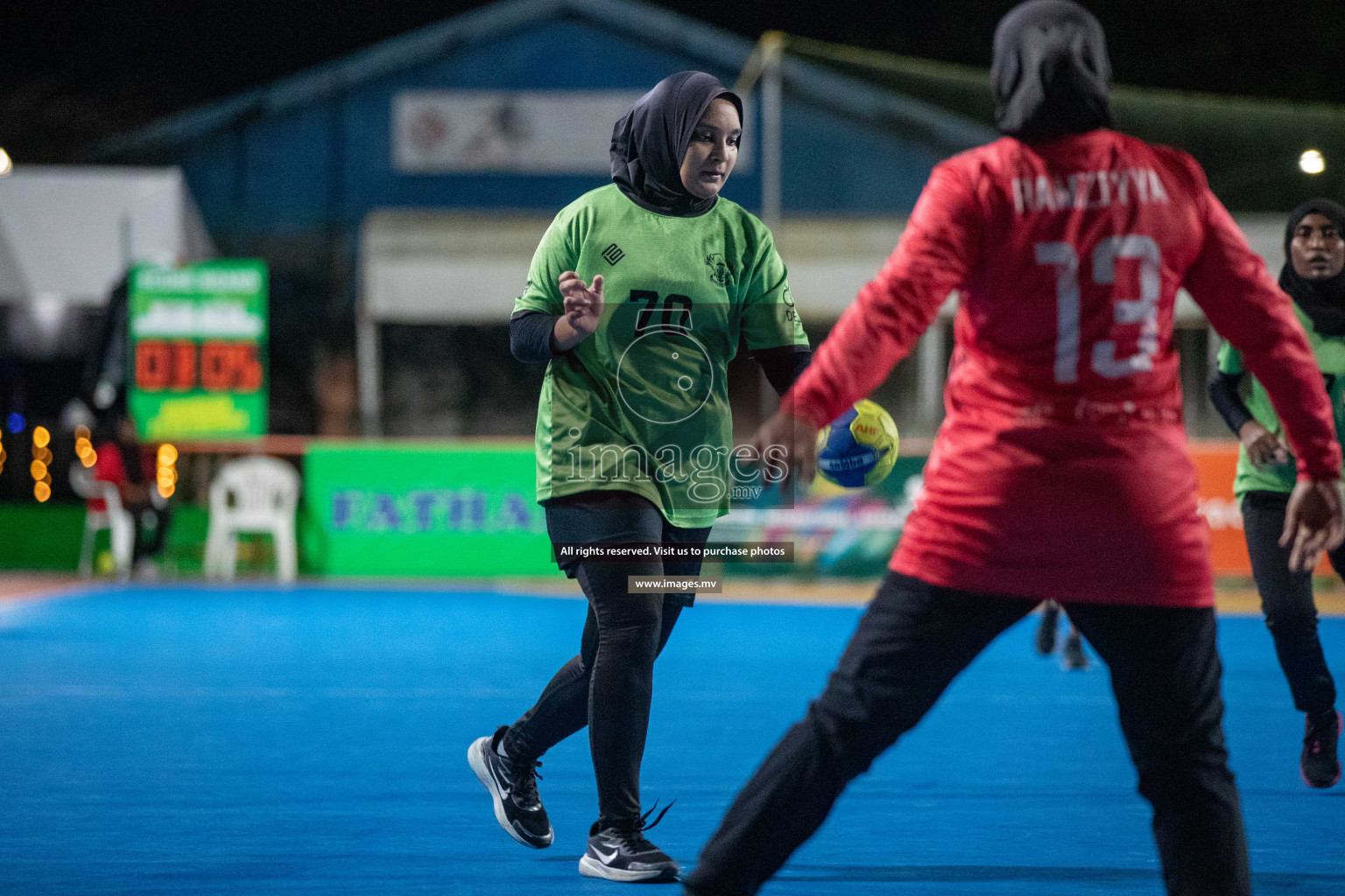 Day 9 of 6th MILO Handball Maldives Championship 2023, held in Handball ground, Male', Maldives on 28th May 2023 Photos: Nausham Waheed/ Images.mv