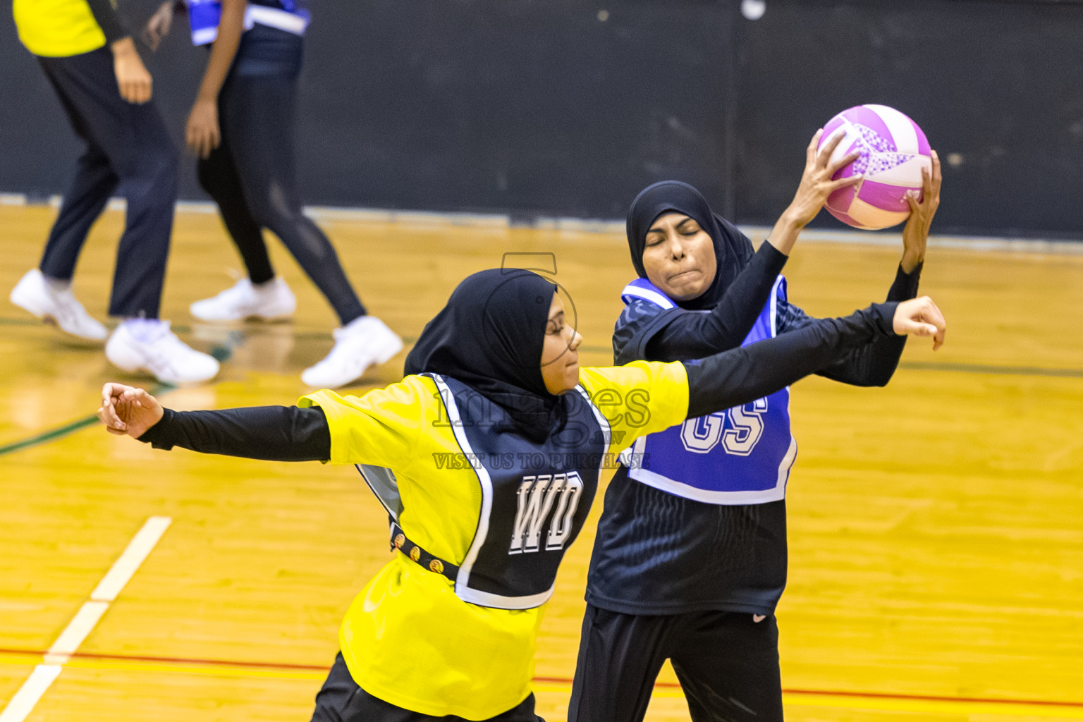 S.C. Shining Star vs KYRC in the Semi-finals of 24th Milo Netball Association Championship was held in Social Center at Male', Maldives on Wednesday, 10th September 2025. Photos: Mohamed Mahfooz Moosa / images.mv