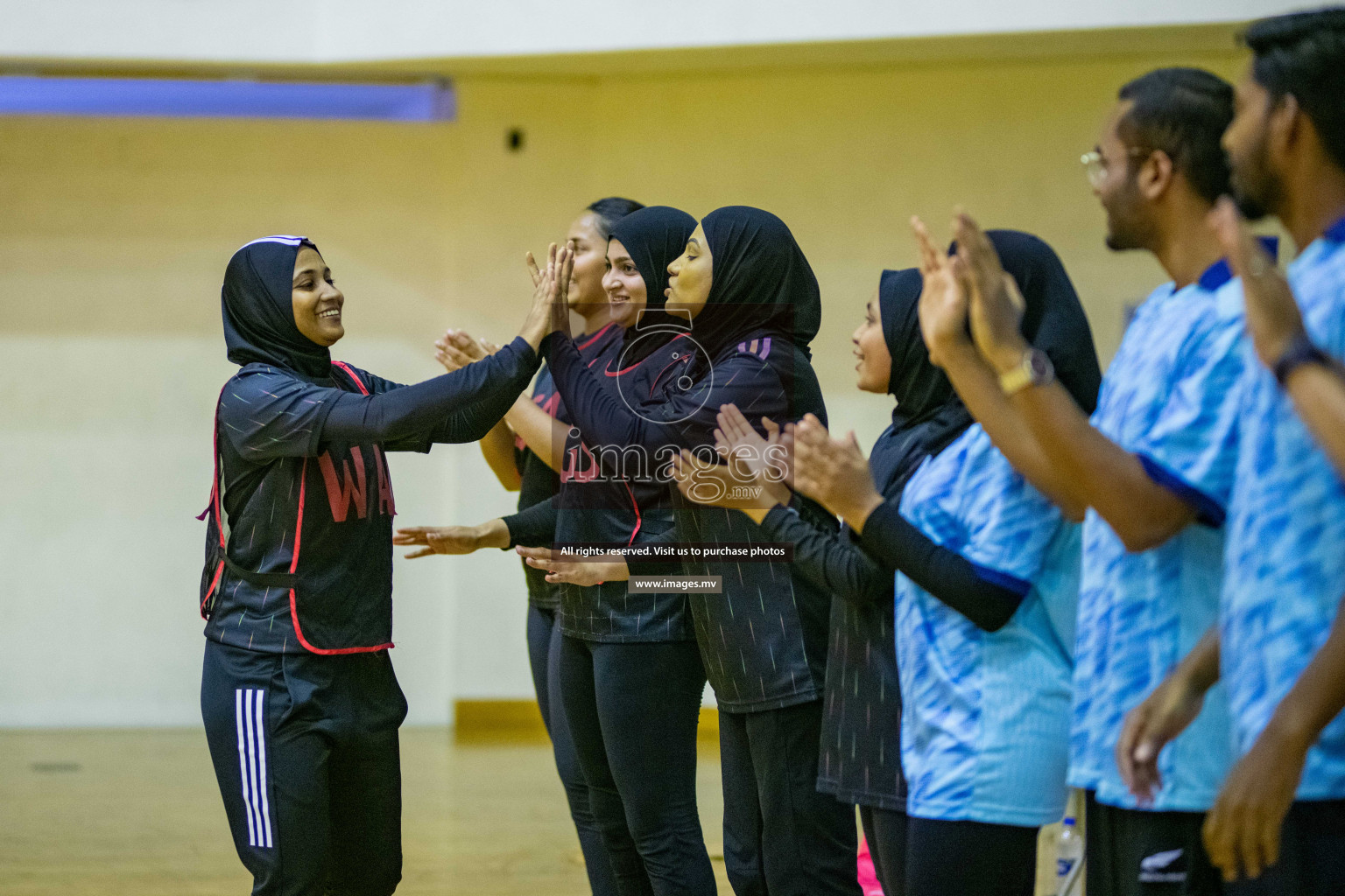 Kulhudhuffushi Youth & R.C vs Club Green Streets in the Finals of Milo National Netball Tournament 2021 (Women's) held on 5th December 2021 in Male', Maldives Photos: Ismail Thoriq / images.mv