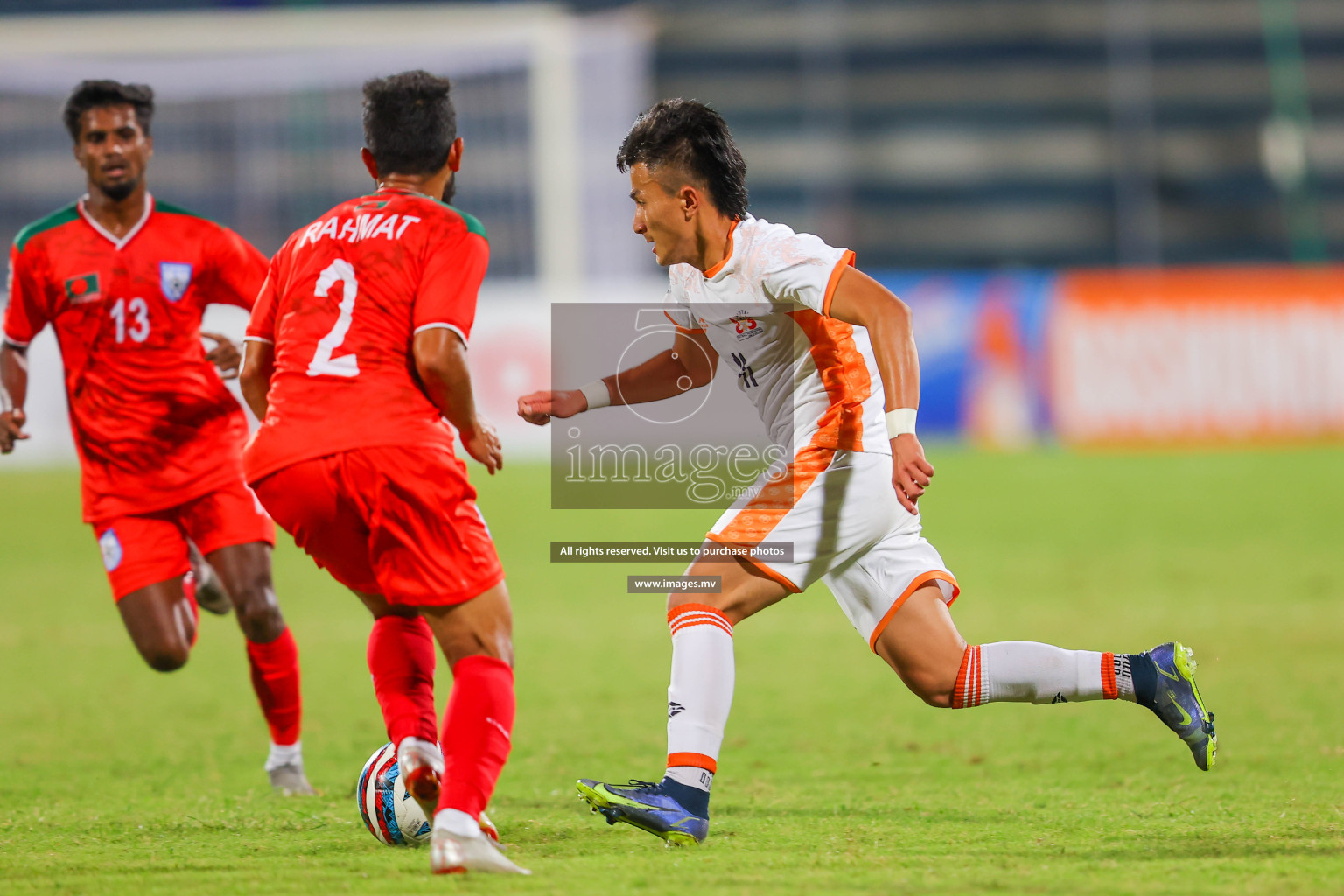 Bhutan vs Bangladesh in SAFF Championship 2023 held in Sree Kanteerava Stadium, Bengaluru, India, on Wednesday, 28th June 2023. Photos: Nausham Waheed / images.mv