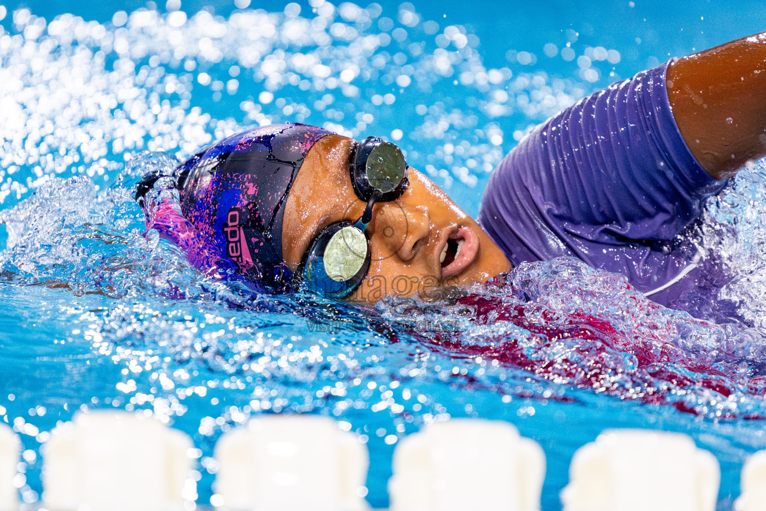 Day 3 of National Swimming Competition 2024 held in Hulhumale', Maldives on Sunday, 15th December 2024. Photos: Nausham Waheed/ images.mv