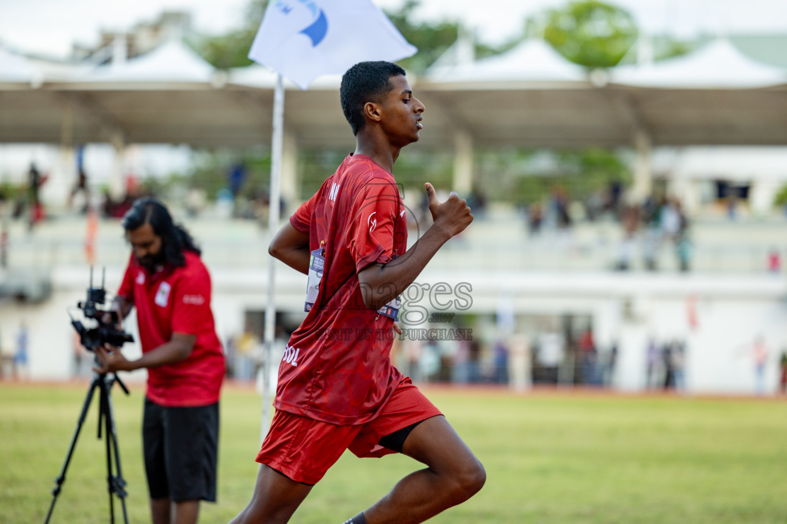 Day 2 of MWSC Interschool Athletics Championships 2024 held in Hulhumale Running Track, Hulhumale, Maldives on Sunday, 10th November 2024. 
Photos by: Hassan Simah / Images.mv